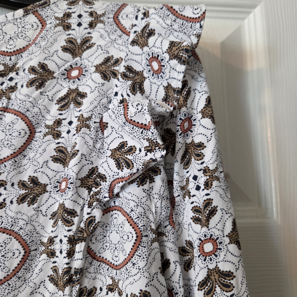 LOFT Multicolor Patterned Blouse - Picture 8 of 11